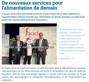 De nouveaux services pour l'alimentation de demain
